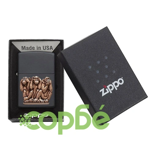 Запалка Zippo Three Monkeys ➤ топ цена ➤ sorbe.bg