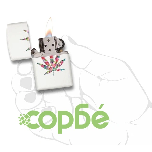 Запалка Zippo Floral Weed Design ➤ топ цена ➤ sorbe.bg
