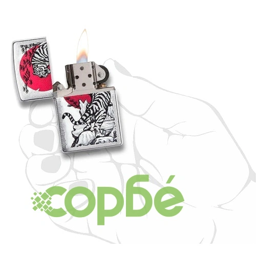 Запалка Zippo Asian Tiger Design 29889 ➤ топ цена ➤ sorbe.bg