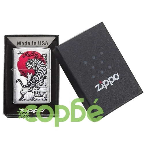 Запалка Zippo Asian Tiger Design 29889 ➤ топ цена ➤ sorbe.bg