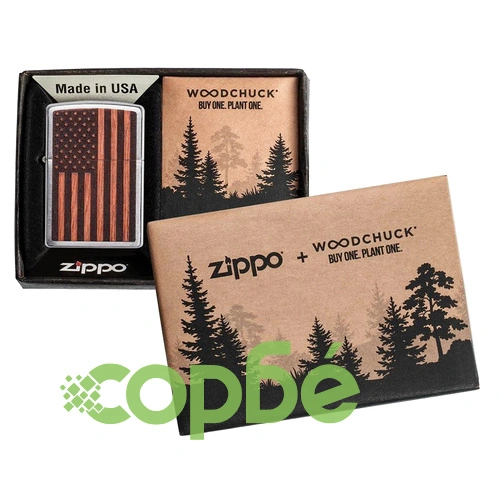 Запалка Zippo - WOODCHUCK USA American Flag ➤ топ цена ➤ sorbe.bg