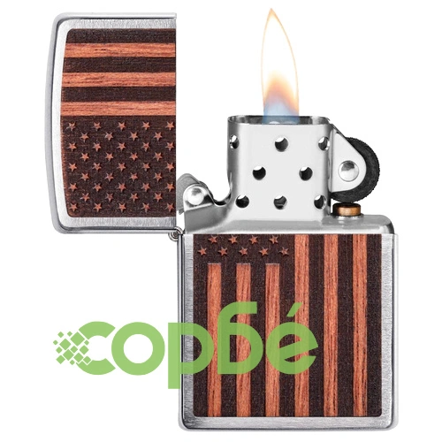 Запалка Zippo - WOODCHUCK USA American Flag ➤ топ цена ➤ sorbe.bg