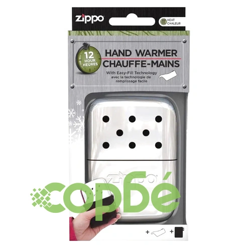 Джобна печка за ръце Zippo, 12-часова, хромирана ➤ топ цена ➤ sorbe.bg