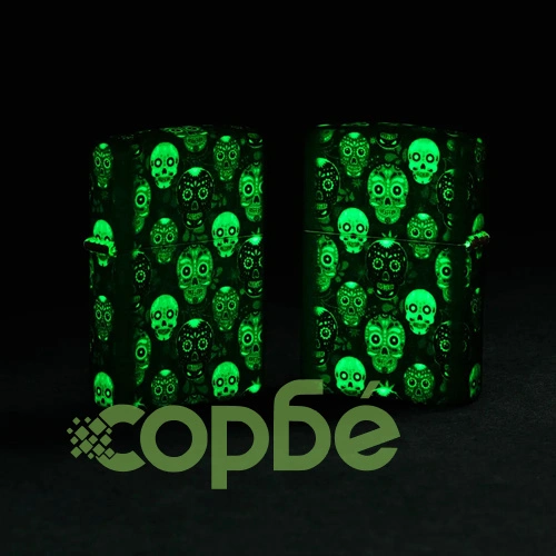 Запалка Zippo - Glow in the Dark Sugar Skulls Design ➤ топ цена ➤ sorbe.bg