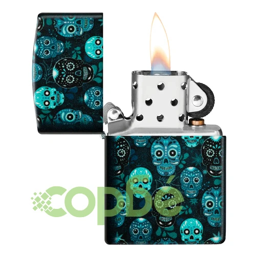 Запалка Zippo - Glow in the Dark Sugar Skulls Design ➤ топ цена ➤ sorbe.bg