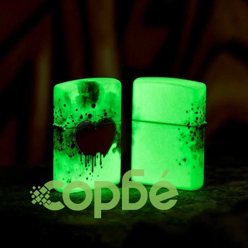 Запалка Zippo - Glowing Love Drip Design ➤ топ цена ➤ sorbe.bg