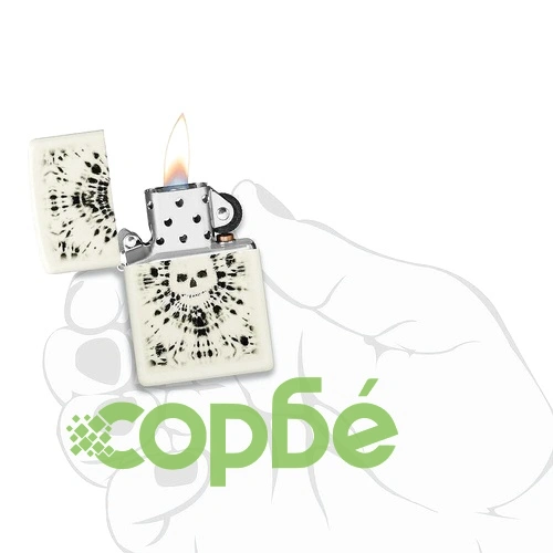 Запалка Zippo - Glowing Skull Design ➤ топ цена ➤ sorbe.bg