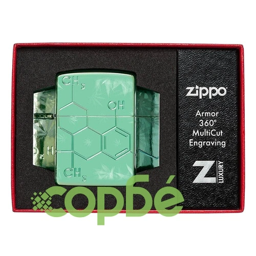 Запалка Zippo - Cannabis THC Desing ➤ топ цена ➤ sorbe.bg