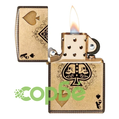 Запалка Zippo - Ace of Skulls Design ➤ топ цена ➤ sorbe.bg