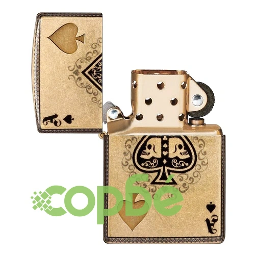 Запалка Zippo - Ace of Skulls Design ➤ топ цена ➤ sorbe.bg