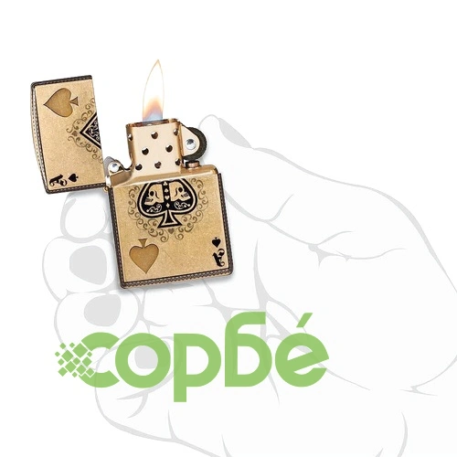 Запалка Zippo - Ace of Skulls Design ➤ топ цена ➤ sorbe.bg