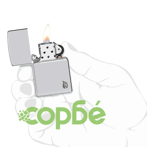 Запалка Zippo - Armor® Chrome Flame Design ➤ топ цена ➤ sorbe.bg