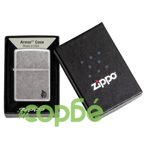 Запалка Zippo - Armor® Antique Silver Flame Design ➤ топ цена ➤ sorbe.bg