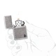 Запалка Zippo - Armor® Antique Silver Flame Design