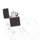 Запалка Zippo - Armor® High Polish Black Flame Design
