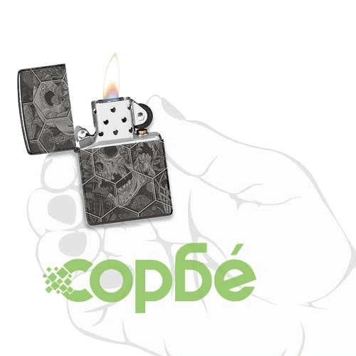 Запалка Zippo - Trippy Skull Design ➤ топ цена ➤ sorbe.bg