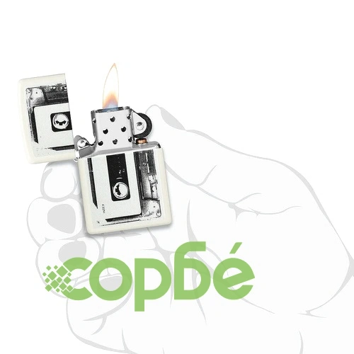 Запалка Zippo - Glowing Cassette Tape Design ➤ топ цена ➤ sorbe.bg