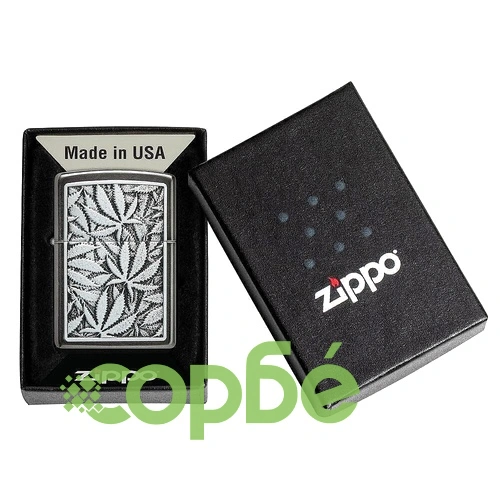 Запалка Zippo - Cannabis Emblem Design ➤ топ цена ➤ sorbe.bg