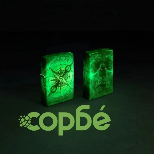 Запалка Zippo Compass Ghost Design Glow in the Dark ➤ топ цена ➤ sorbe.bg