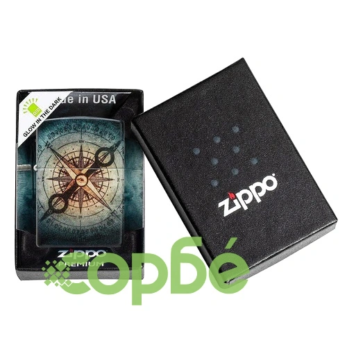 Запалка Zippo Compass Ghost Design Glow in the Dark ➤ топ цена ➤ sorbe.bg