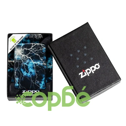 Запалка Zippo Lightning Design Glow in the Dark ➤ топ цена ➤ sorbe.bg