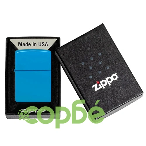 Запалка Zippo Classic Sky Blue Matte ➤ топ цена ➤ sorbe.bg