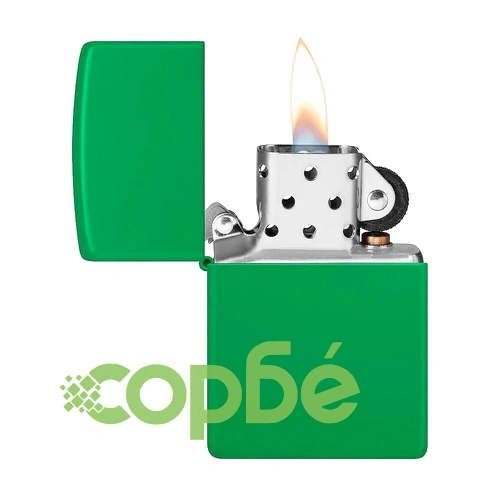 Запалка Zippo Classic Grass Green Matte ➤ топ цена ➤ sorbe.bg