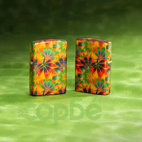 Запалка Zippo - Colorful Cannabis Design ➤ топ цена ➤ sorbe.bg