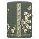 Запалка Zippo - Dragon Design Green Matte Laser 360°