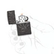 Запалка Zippo - Cannabis Design High Polish Black