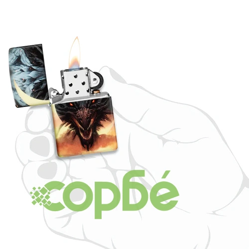 Запалка Zippo - Glow in the Dark Dragon Design ➤ топ цена ➤ sorbe.bg