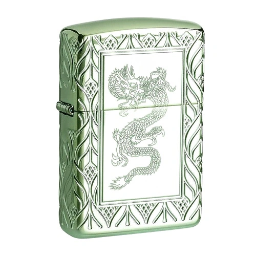 Запалка Zippo - Armor® High Polish Green Elegant Dragon ➤ топ цена ➤ sorbe.bg
