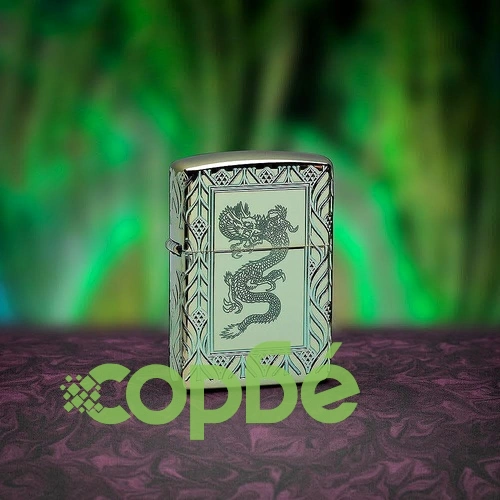 Запалка Zippo - Armor® High Polish Green Elegant Dragon ➤ топ цена ➤ sorbe.bg