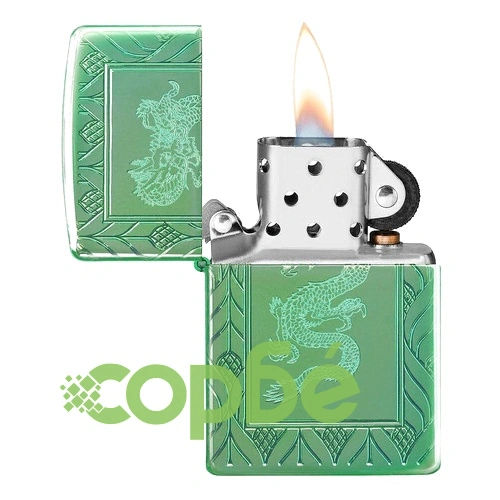 Запалка Zippo - Armor® High Polish Green Elegant Dragon ➤ топ цена ➤ sorbe.bg