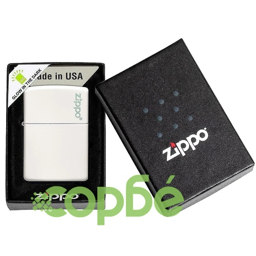 Запалка Zippo Classic Glow In The Dark Zippo Logo 49193ZL ➤ топ цена ➤ sorbe.bg