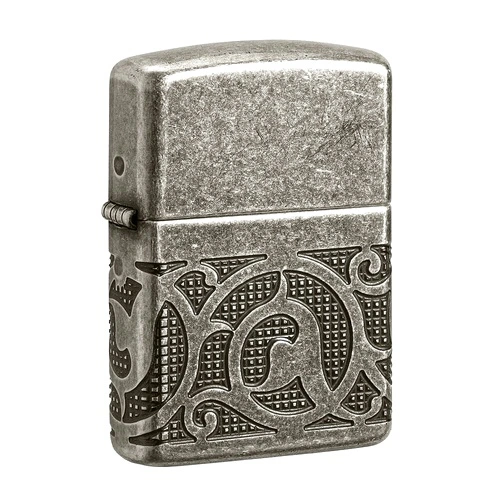 Запалка Zippo - Armor® Antique Silver Pattern Design ➤ топ цена ➤ sorbe.bg