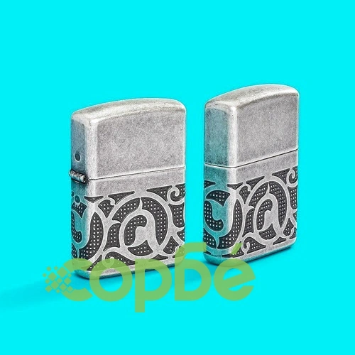 Запалка Zippo - Armor® Antique Silver Pattern Design ➤ топ цена ➤ sorbe.bg