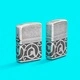 Запалка Zippo - Armor® Antique Silver Pattern Design