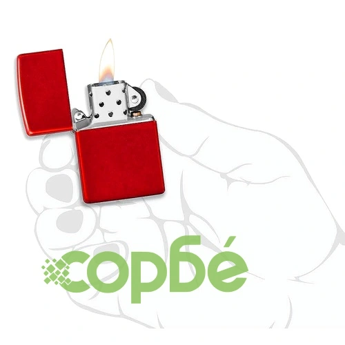 Запалка Zippo Metal Red ➤ топ цена ➤ sorbe.bg