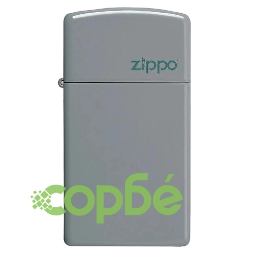 Запалка Zippo Slim Flat Grey Zippo Logo 49527ZL ➤ топ цена ➤ sorbe.bg