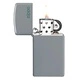 Запалка Zippo Slim Flat Grey Zippo Logo 49527ZL