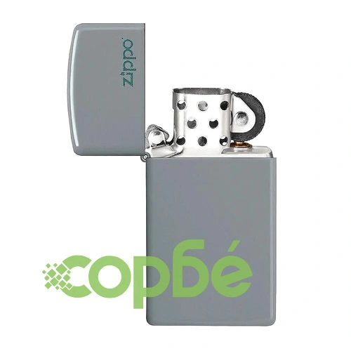 Запалка Zippo Slim Flat Grey Zippo Logo 49527ZL ➤ топ цена ➤ sorbe.bg