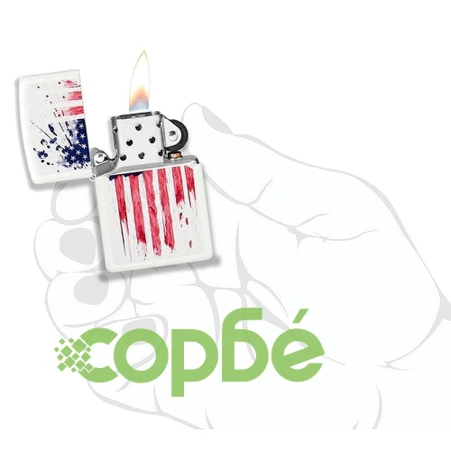Запалка Zippo US Flag Design 49783 ➤ топ цена ➤ sorbe.bg