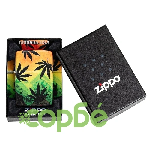 Запалка Zippo Cannabis Design ➤ топ цена ➤ sorbe.bg