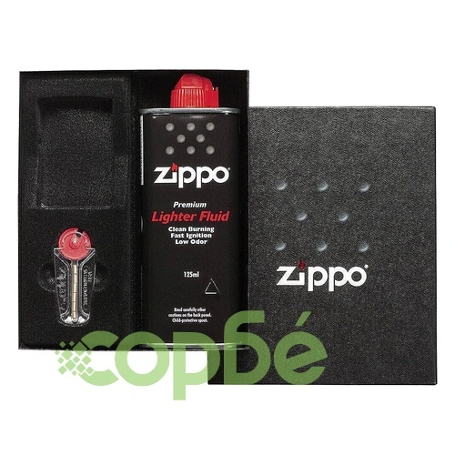 Комплект камъчета + бензин с отделение за Zippo/Gift Set ➤ топ цена ➤ sorbe.bg