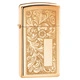 Запалка Zippo 1652B  Venetian Polished Brass, Slim