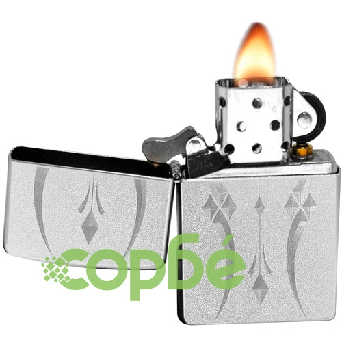 Запалка Zippo 21155 Pristine Curves Satin Chrome ➤ топ цена ➤ sorbe.bg