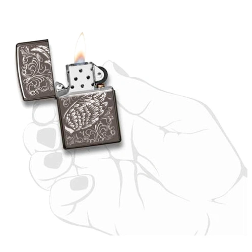 Запалка Zippo Filigree Flame and Wing Design 29881 ➤ топ цена ➤ sorbe.bg