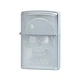 Запалка Zippo Satin Chrome,Skull with Lines 29858