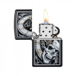 Запалка Zippo 29854 Skull Clock Design